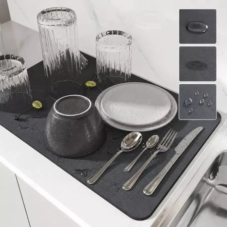 Tapete Absorbente para Secar Platos – Cocina Limpia, Seca y Organizada