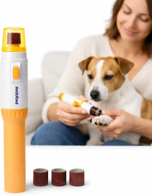 Lima Pulidora Eléctrica para Uñas de Mascotas – Corte Fácil, Seguro y Sin Estrés