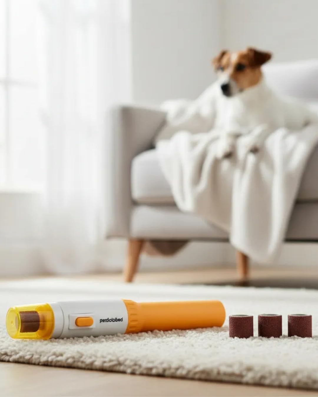 Lima Pulidora Eléctrica para Uñas de Mascotas – Corte Fácil, Seguro y Sin Estrés