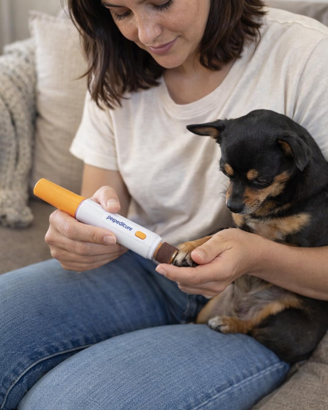 Lima Pulidora Eléctrica para Uñas de Mascotas – Corte Fácil, Seguro y Sin Estrés