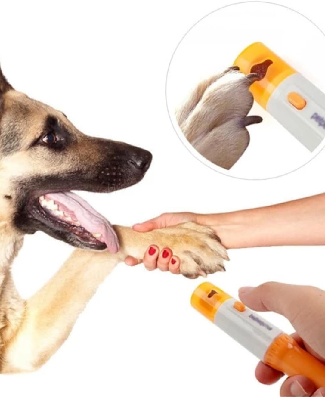 Lima Pulidora Eléctrica para Uñas de Mascotas – Corte Fácil, Seguro y Sin Estrés